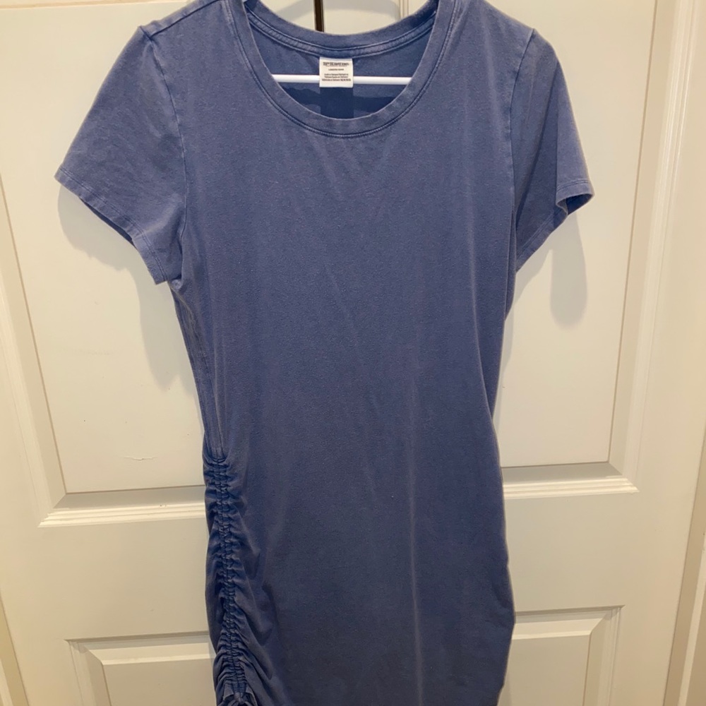 Pink Ruched Side Dress